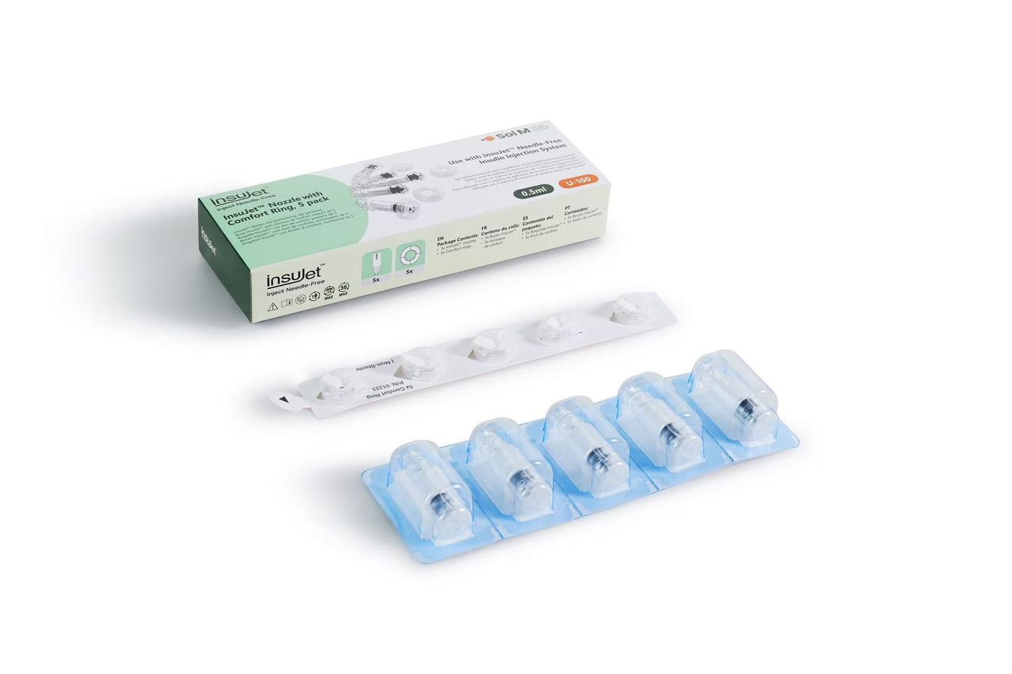 Opakowanie dysz z nakładką <br> Comfort Ring